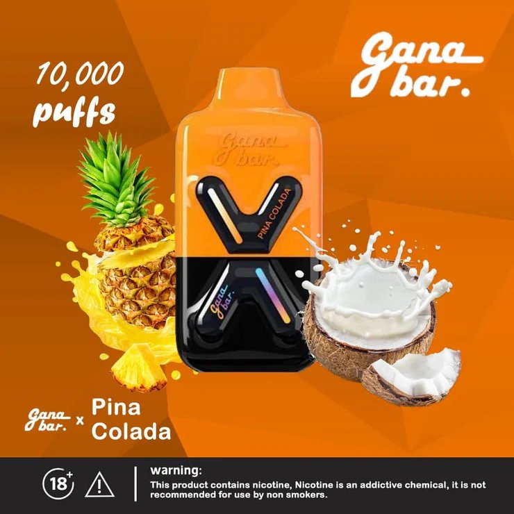 Gana bar 10000 puffs - pina colada - disposable vape - vapes uae