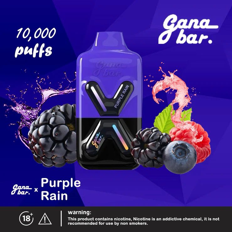 Gana bar 10000 puffs - purple rain - disposable vape - vapes uae