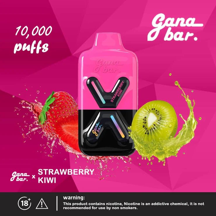 Gana bar 10000 puffs - strawberry kiwi - disposable vape - vapes uae