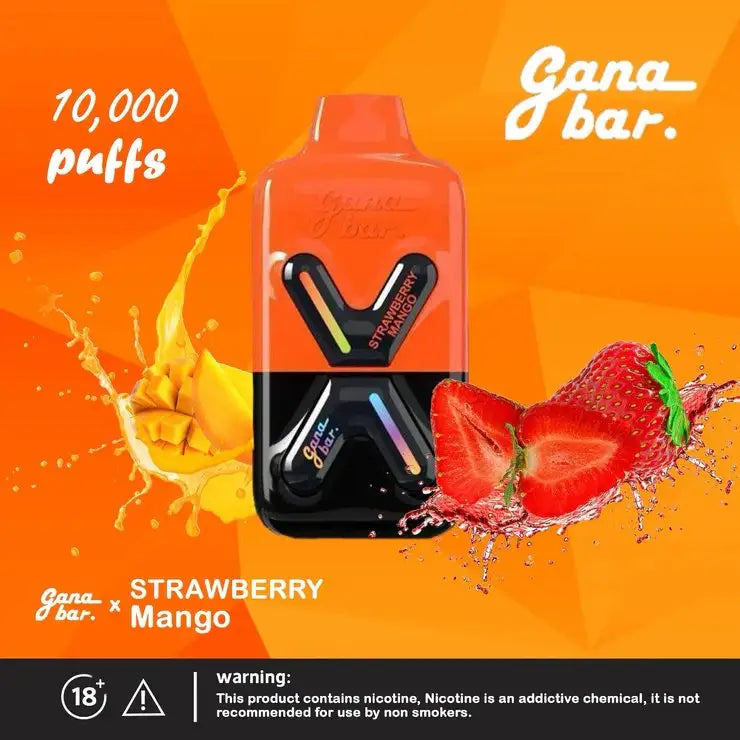 Gana Bar 10000 Puffs - Strawberry Mango - Disposable Vape - Vapes Uae