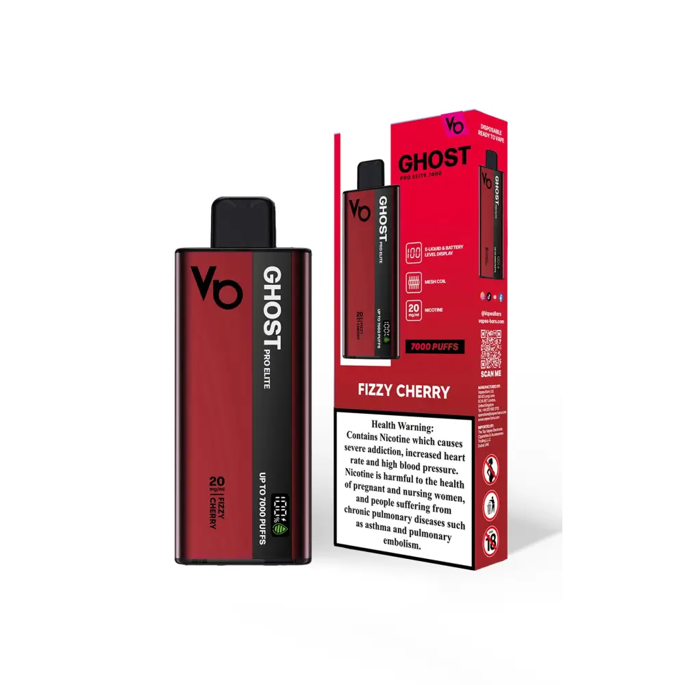 Ghost Pro Elite 7000 Puffs Disposable Vape Frizzy Cherry Disposable Vape Vapes Uae