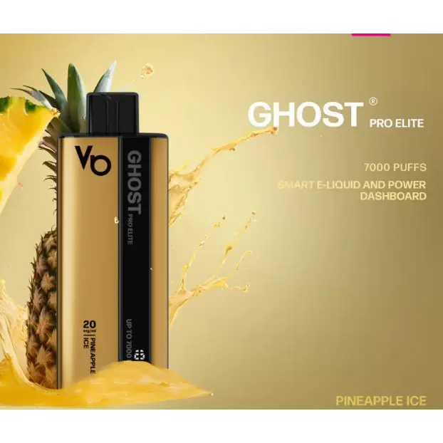 Ghost Pro Elite 7000 Puffs Disposable Vape - Pineapple Ice - Disposable Vape - Vapes Uae