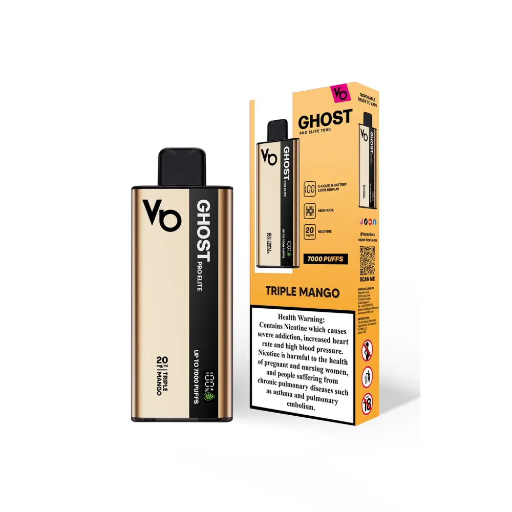 Ghost Pro Elite 7000 Puffs Disposable Vape - Triple Mango - Disposable Vape - Vapes Uae
