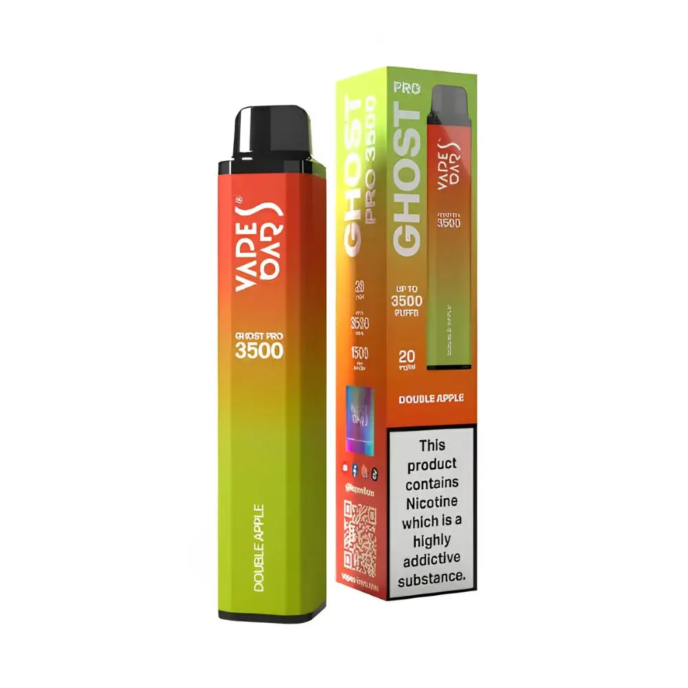 Ghost Pro Vape Bar 3500 Puffs Disposable Vape - Double Apple - Disposable Vape - Vapes Uae