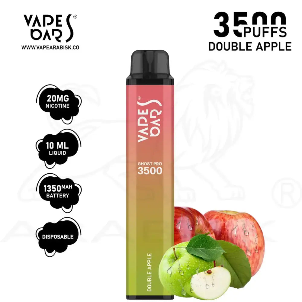 Ghost Pro Vape Bar 3500 Puffs Disposable Vape Double Apple Disposable Vape Vapes Uae