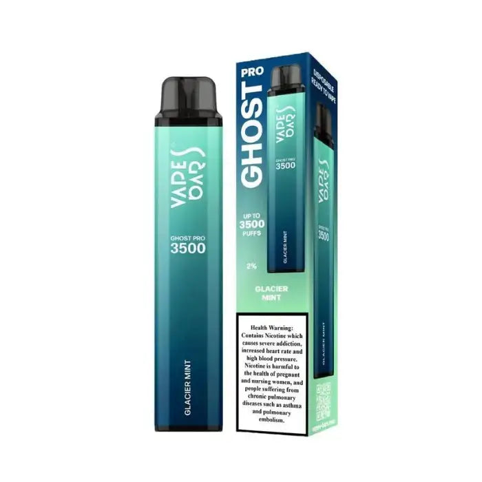Ghost Pro Vape Bar 3500 Puffs Disposable Vape - Glacier Mint - Disposable Vape - Vapes Uae