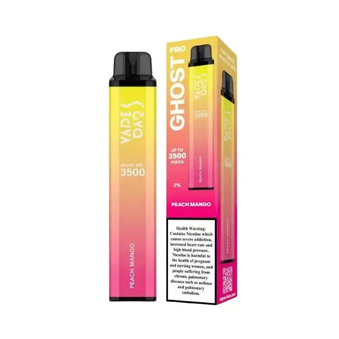Ghost Pro Vape Bar 3500 Puffs Disposable Vape - Peach Mango - Disposable Vape - Vapes Uae