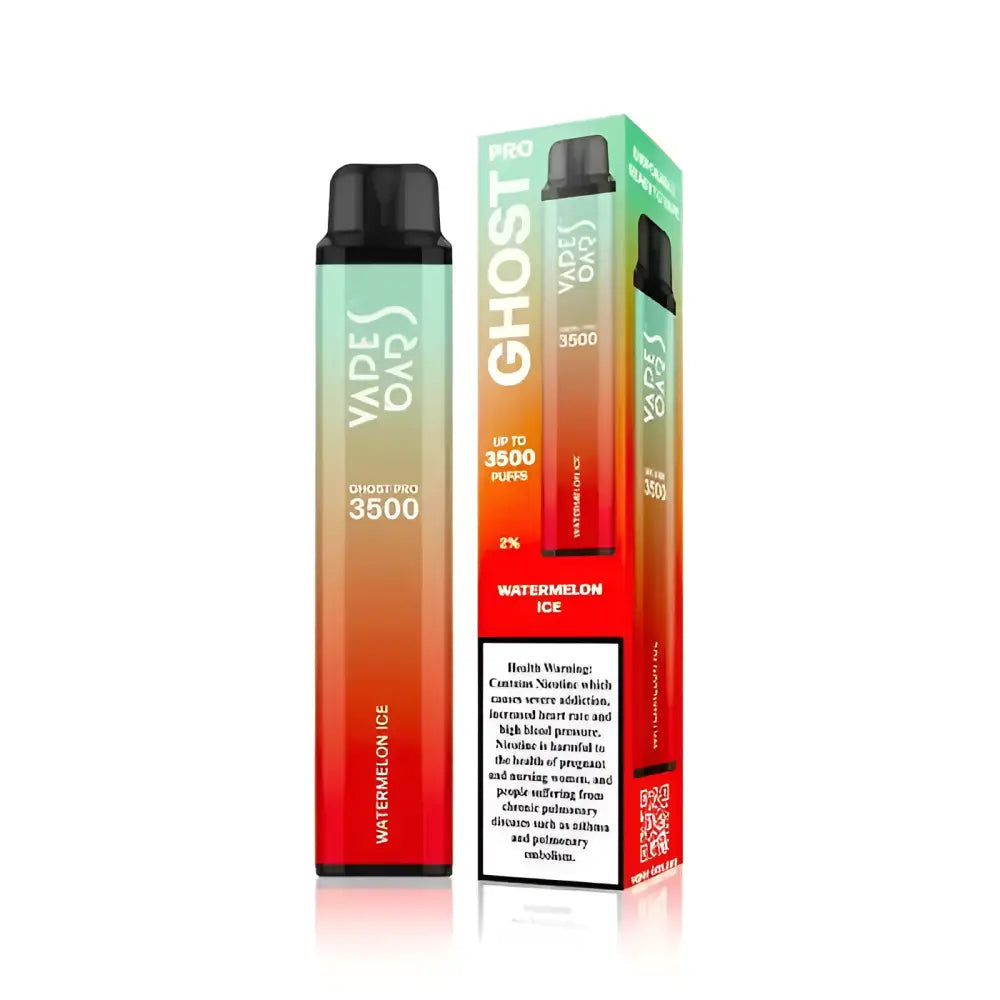 Ghost Pro Vape Bar 3500 Puffs Disposable Vape - Watermelon Ice - Disposable Vape - Vapes Uae
