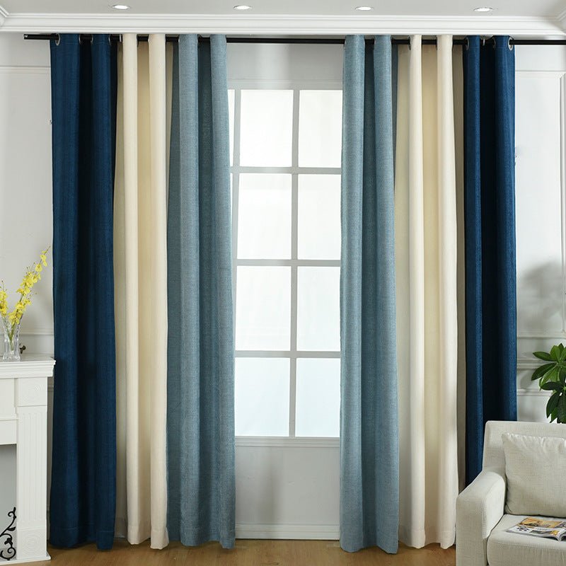 High shading chenille curtains - solid color - for living room and bedroom - 8 / cloth whole - home decor