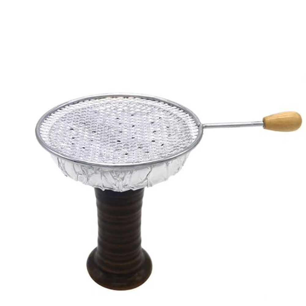 Hookah charcoal holder with wooden handle - wooden - shisha - vapes uae