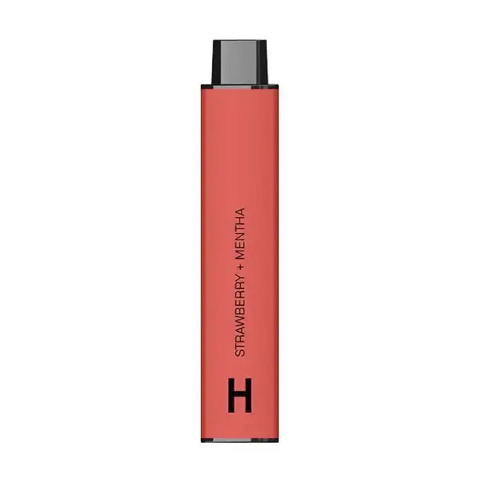 Hyla 0mg/ml-4500 puffs - strawberry + mentha - disposable vape - vapes uae