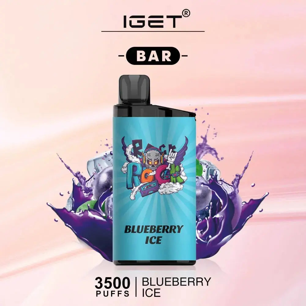 Iget Bar 3500 Puffs Disposable Vape - Blueberry Ice - Disposable Vape - Vapes Uae