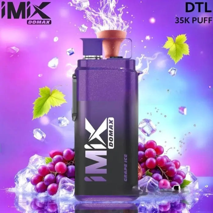 Imix Domax 35000 Puffs Disposable Vape - Grape Ice - Disposable Vape - Vapes Uae