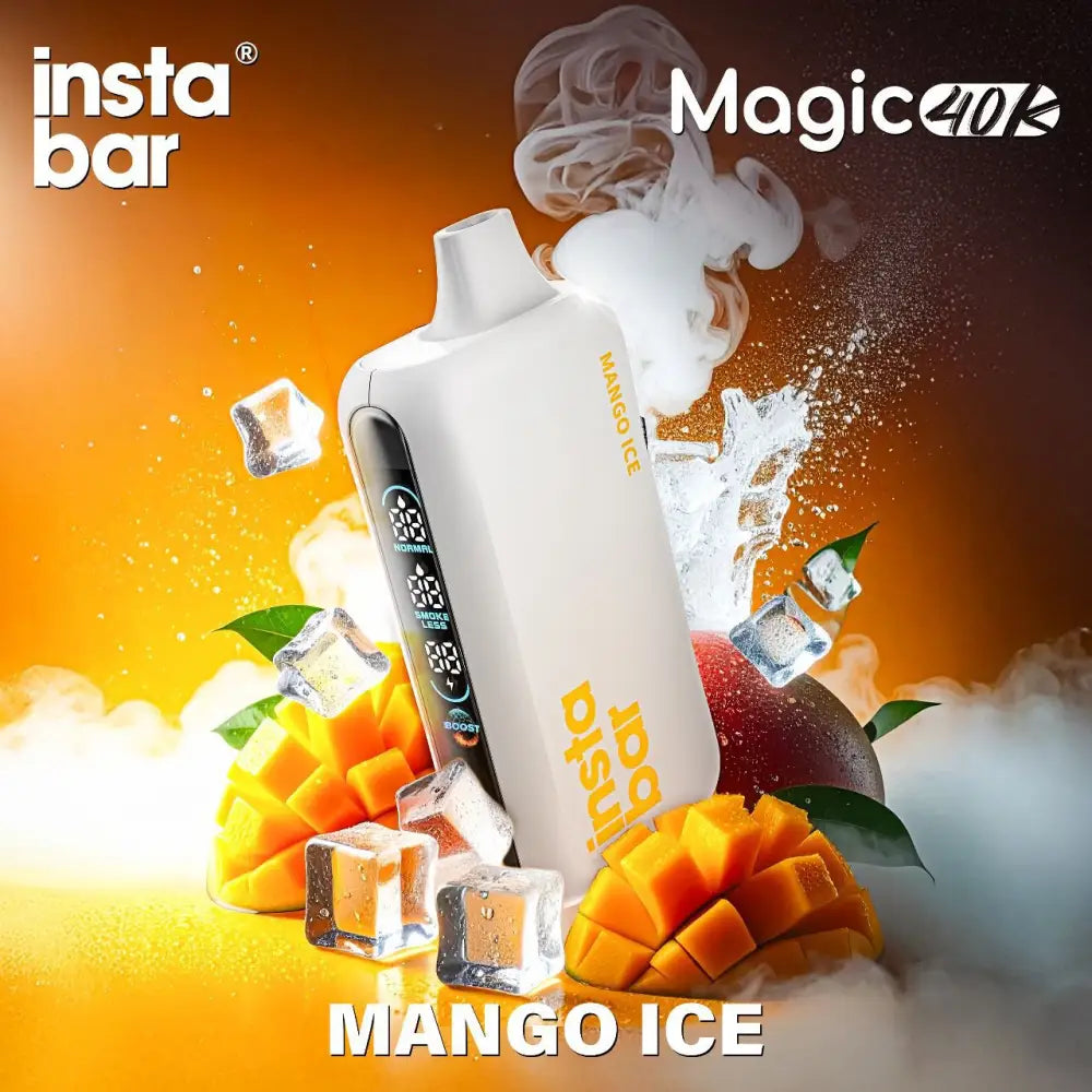 Insta Bar Magic 40000 Puffs Disposable Vape - Mango Ice - Disposable Vape - Vapes Uae