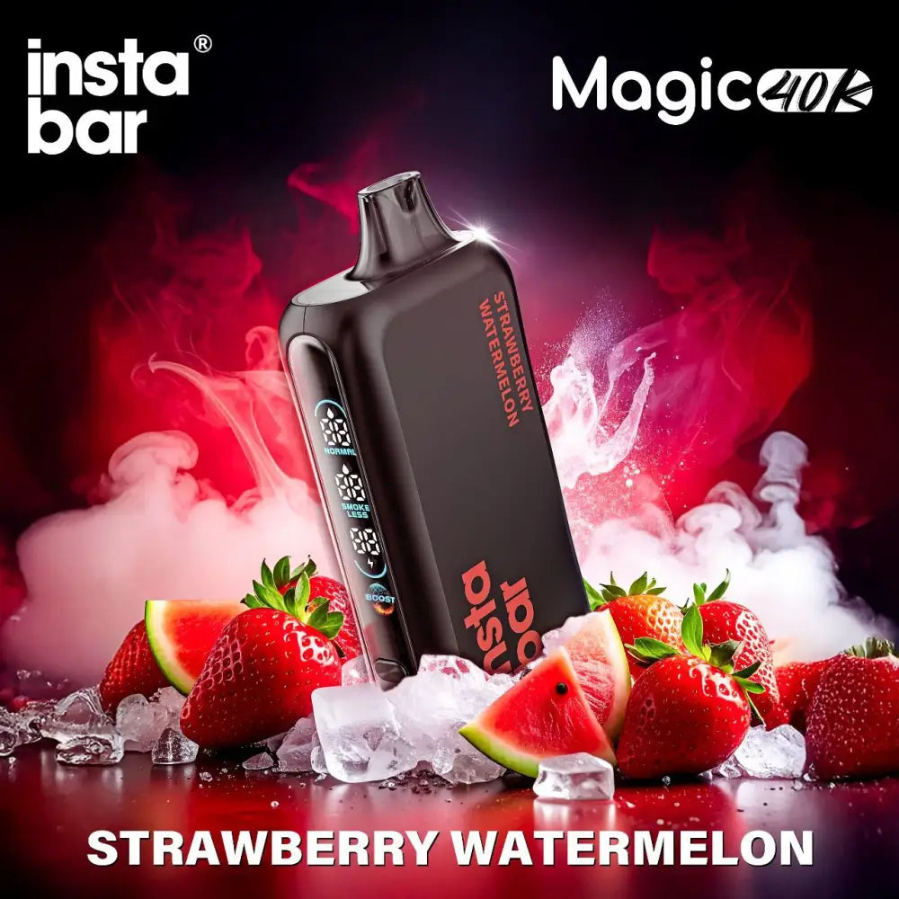 Insta Bar Magic 40000 Puffs Disposable Vape - Strawberry Watermelon - Disposable Vape - Vapes Uae