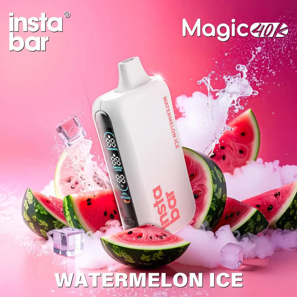 Insta Bar Magic 40000 Puffs Disposable Vape - Watermelon Ice - Disposable Vape - Vapes Uae