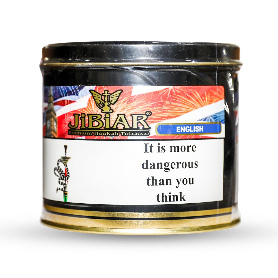 Jibiar Premium Hookah Tobacco - English - Shisha Molasses - Vapes Uae