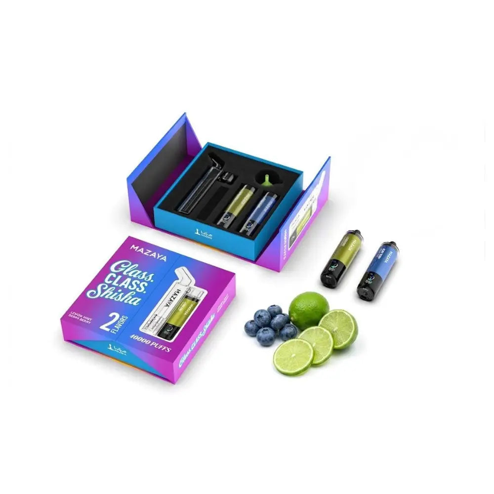 Joy & Mazaya Limited Edition Gift Box 80000 Puffs Disposable Vape - Lemon Mint + Berry (mixed Berry) - Disposable Vape
