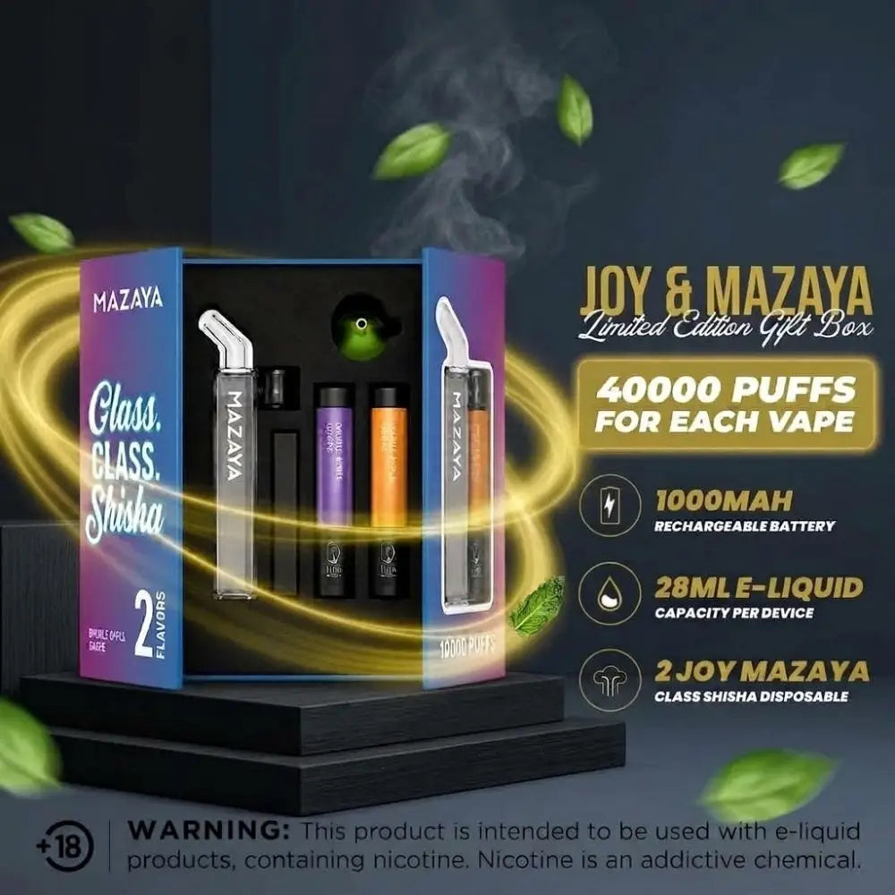 Joy & Mazaya Limited Edition Gift Box 80000 Puffs Disposable Vape - Disposable Vape - Vapes Uae