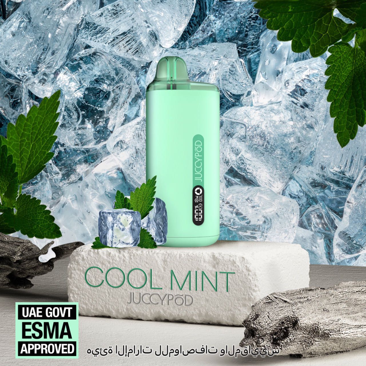 Juccypod 8000 Puffs Disposable Vape - Cool Mint - Disposable Vape - Vapes Uae