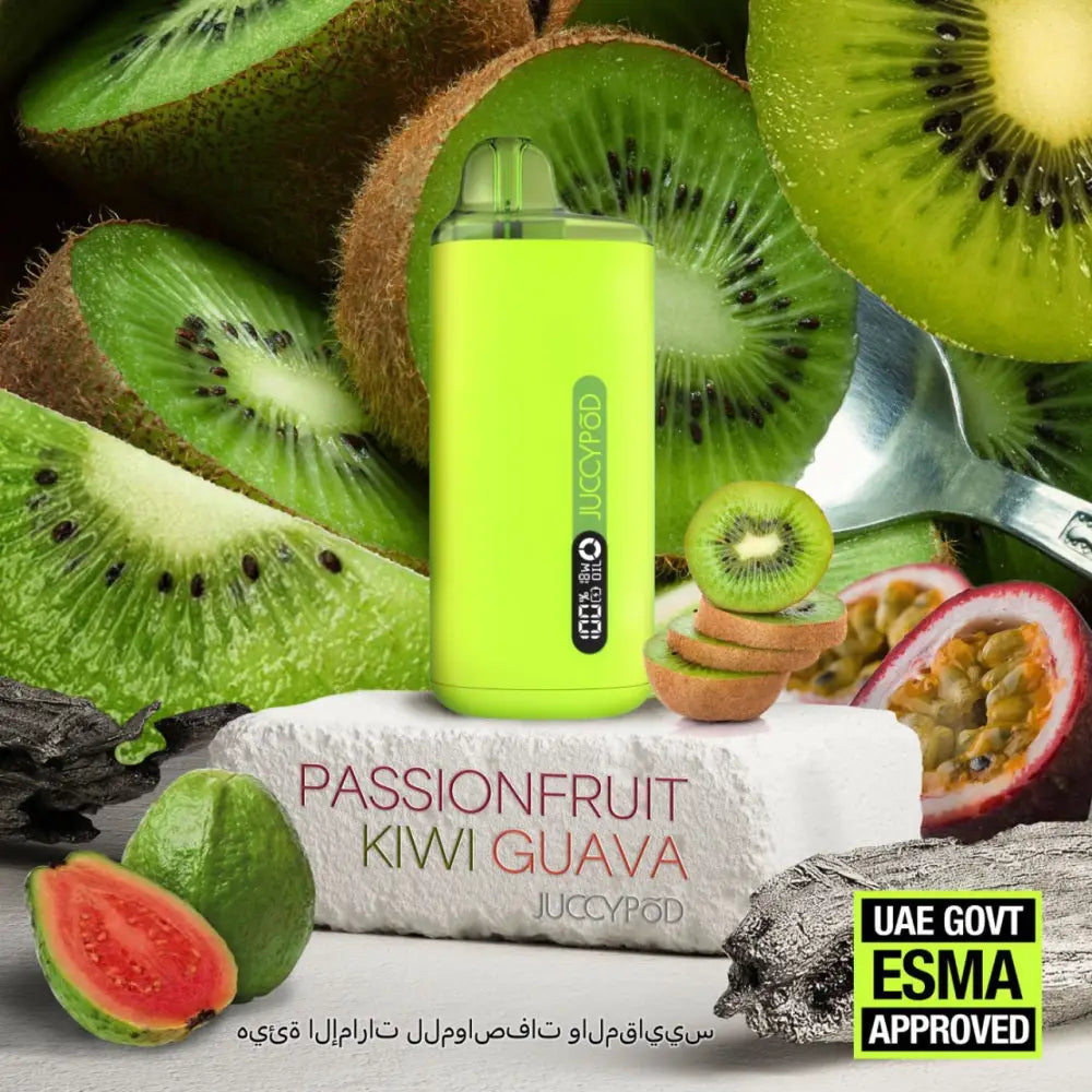 Juccypod 8000 Puffs Disposable Vape - Passionfruit Kiwi Guava - Disposable Vape - Vapes Uae