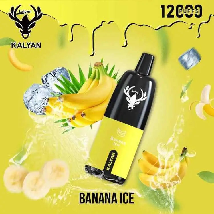 Kalyan 12000 Puffs Disposable Vape - Banan Ice - Disposable Vape - Vapes Uae