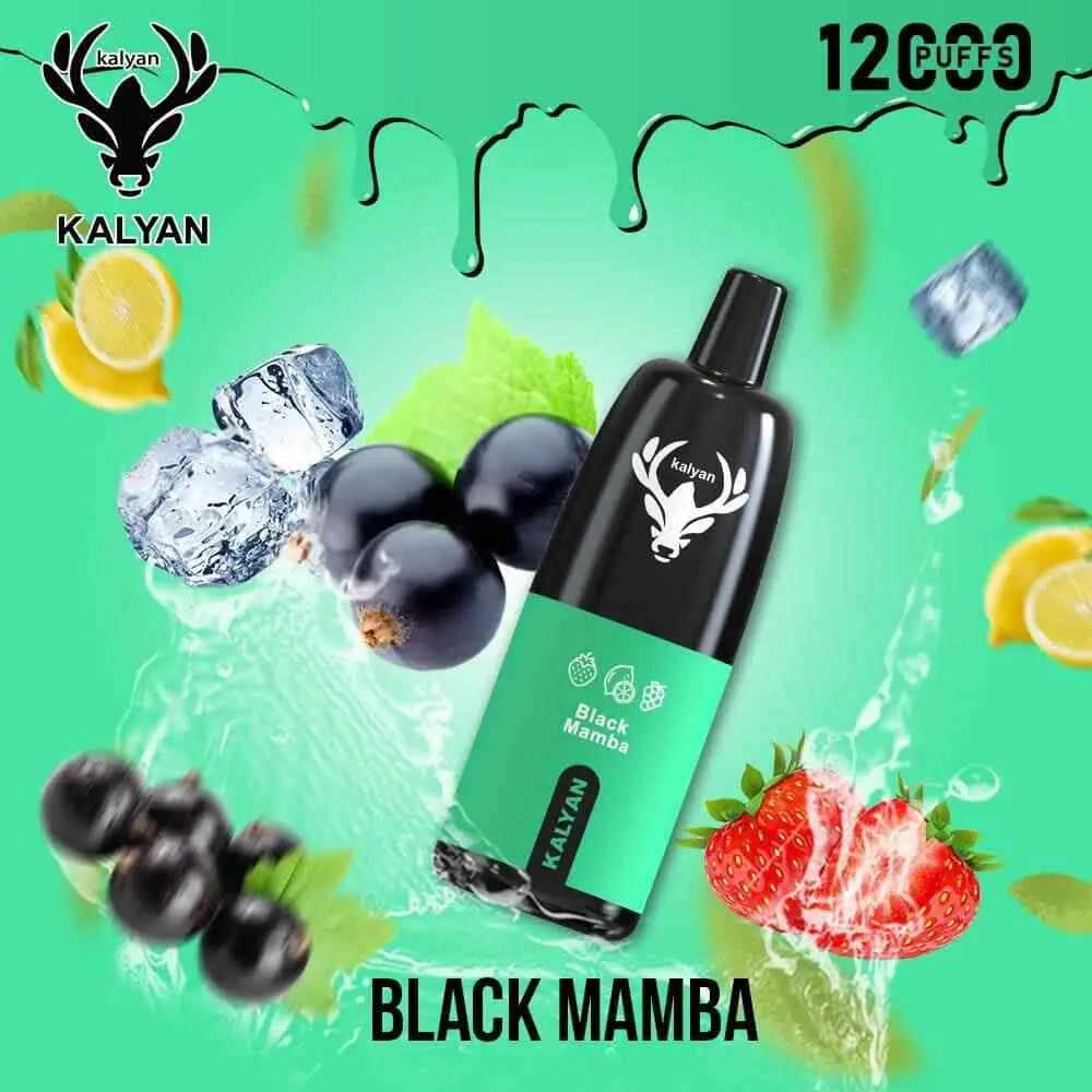 Kalyan 12000 Puffs Disposable Vape - Black Mamba - Disposable Vape - Vapes Uae