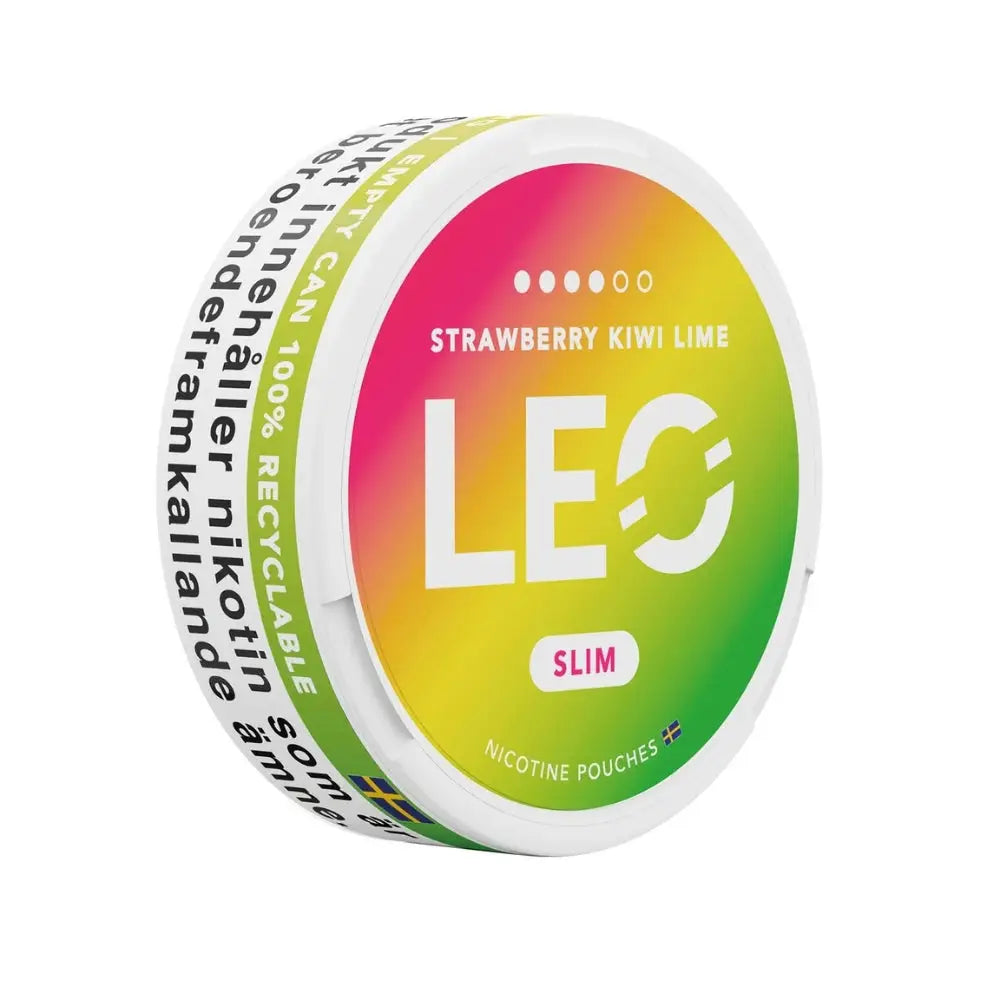 Leo Nicotine Pouches - Strawberry Kiwi Lime - 12mg - Nicotine Pouch - Vapes Uae