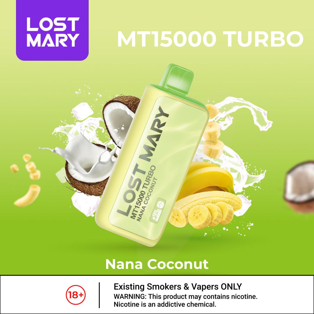 Lost Mary Mt15000 Puffs Disposable Vape - Nana Coconut - Disposable Vape - Vapes Uae