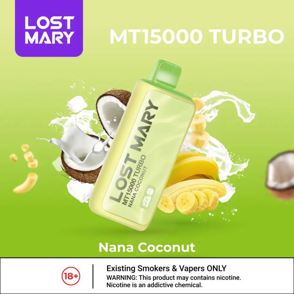 Lost Mary Mt15000 Puffs Disposable Vape - Nana Coconut - Disposable Vape - Vapes Uae