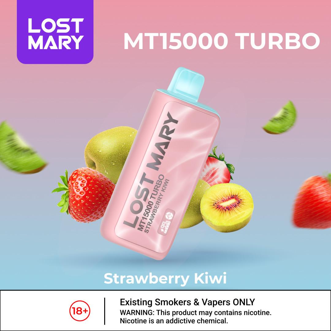 Lost Mary Mt15000 Puffs Disposable Vape - Strawberry Kiwi - Disposable Vape - Vapes Uae