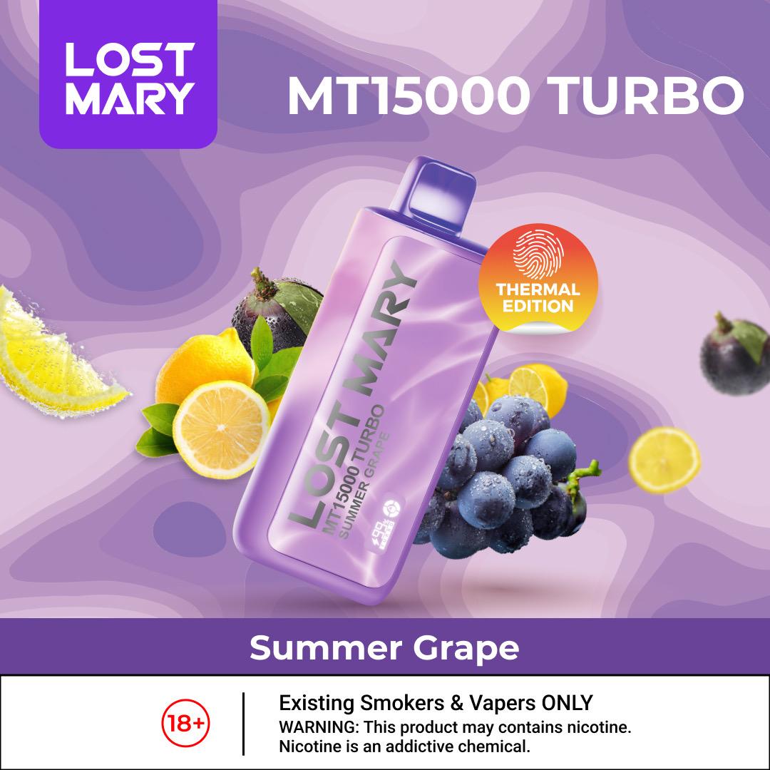 Lost Mary Mt15000 Puffs Disposable Vape - Summer Grape - Disposable Vape - Vapes Uae