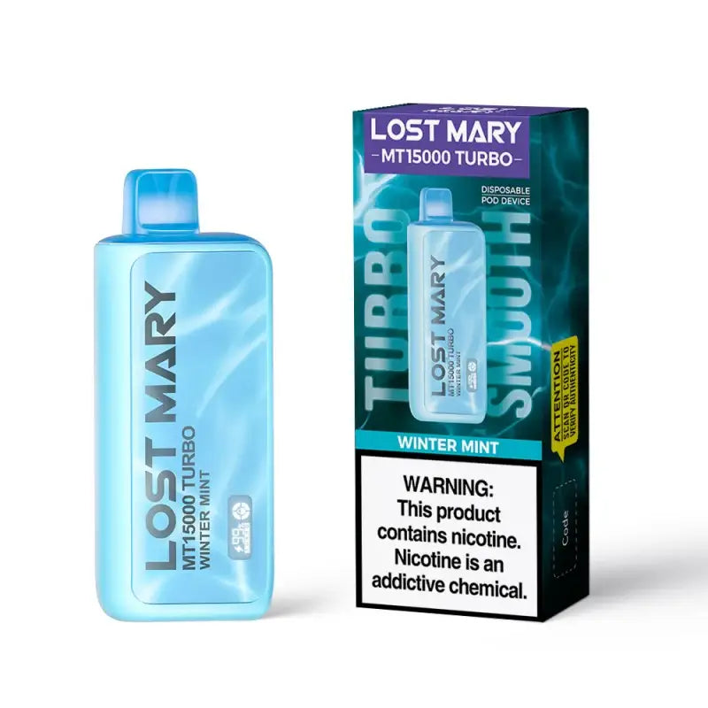 Lost Mary Mt15000 Puffs Disposable Vape - Winter Mint - Disposable Vape - Vapes Uae