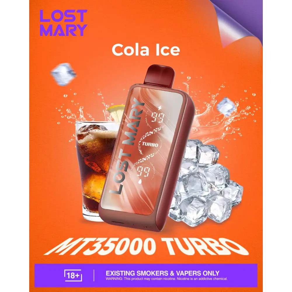 Lost Mary Mt35000 Puffs Disposable Vape - Cola Ice - Disposable Vape - Vapes Uae