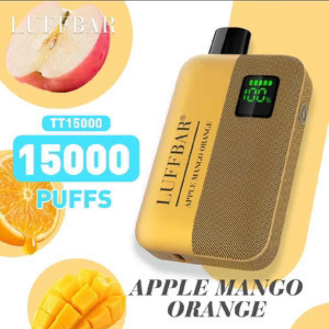 Luffbar tt15000 puffs - apple mango orange - disposable vape - vapes uae