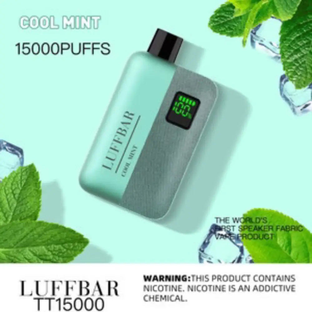 Luffbar Tt15000 Puffs - Cool Mint - Disposable Vape - Vapes Uae