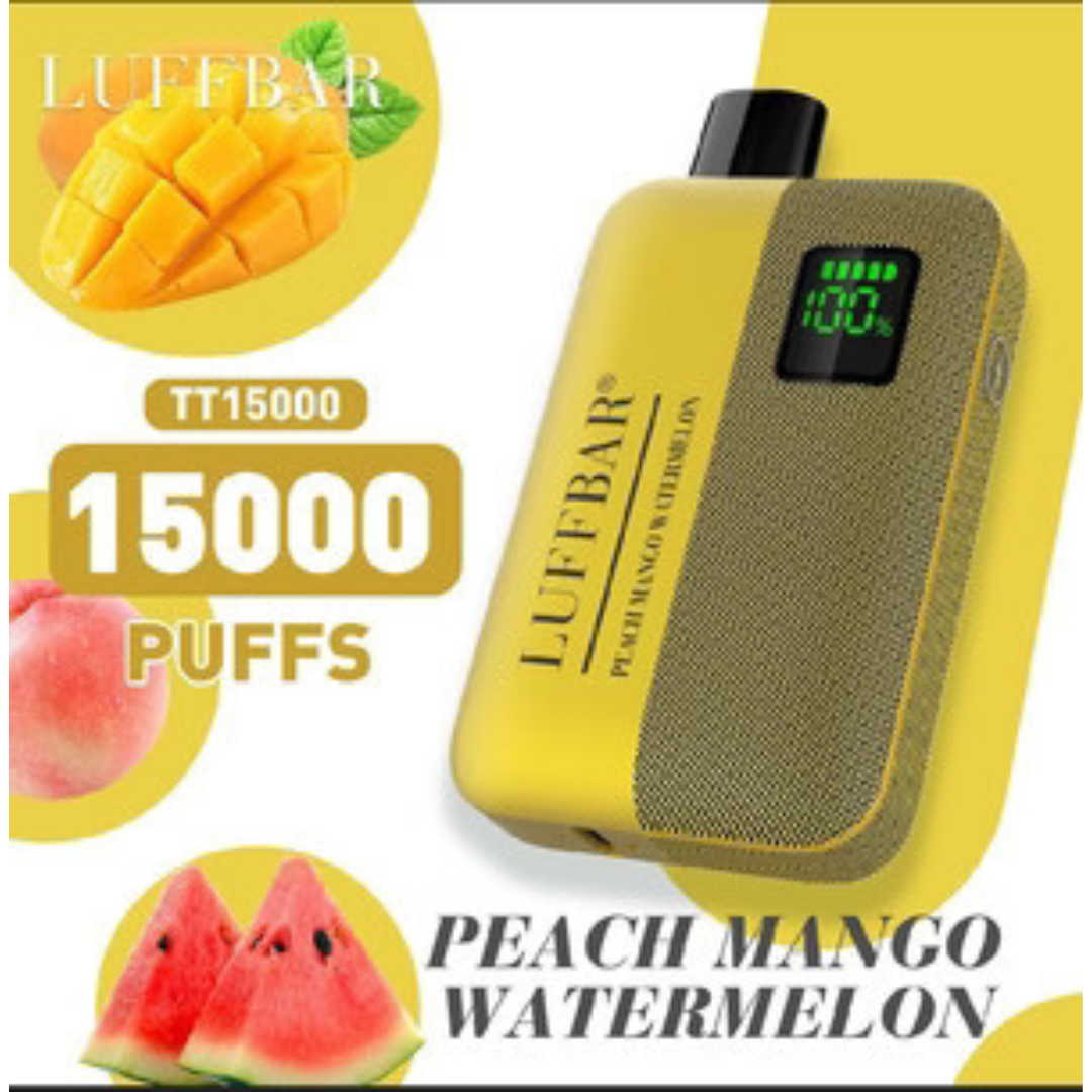 Luffbar tt15000 puffs - peach mango watermelon - disposable vape