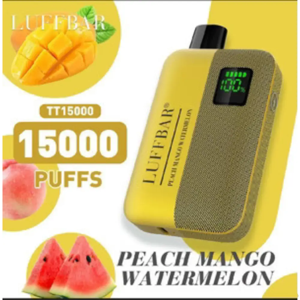 Luffbar Tt15000 Puffs - Peach Mango Watermelon - Disposable Vape - Vapes Uae