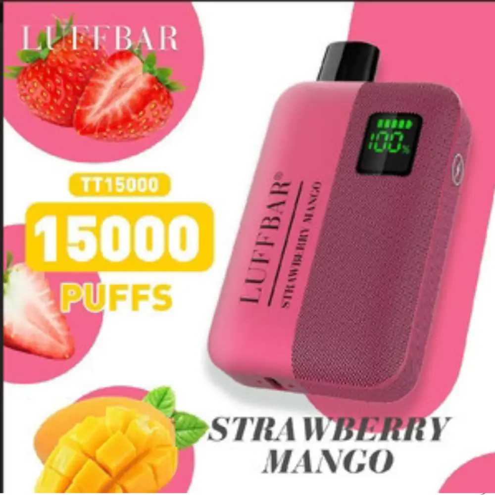 Luffbar Tt15000 Puffs - Strawberry Mango - Disposable Vape - Vapes Uae