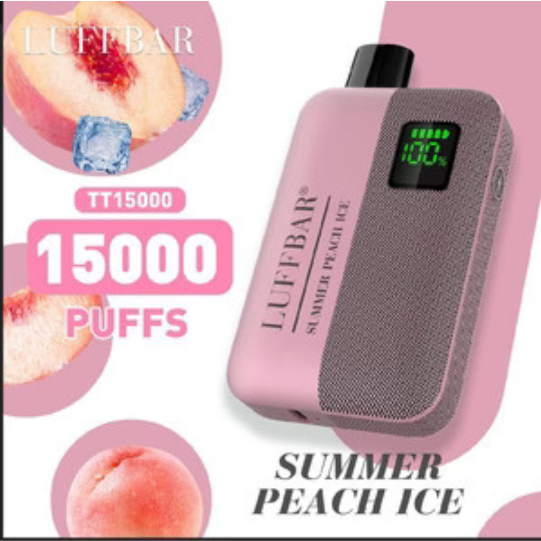 Luffbar tt15000 puffs - summer peach ice - disposable vape