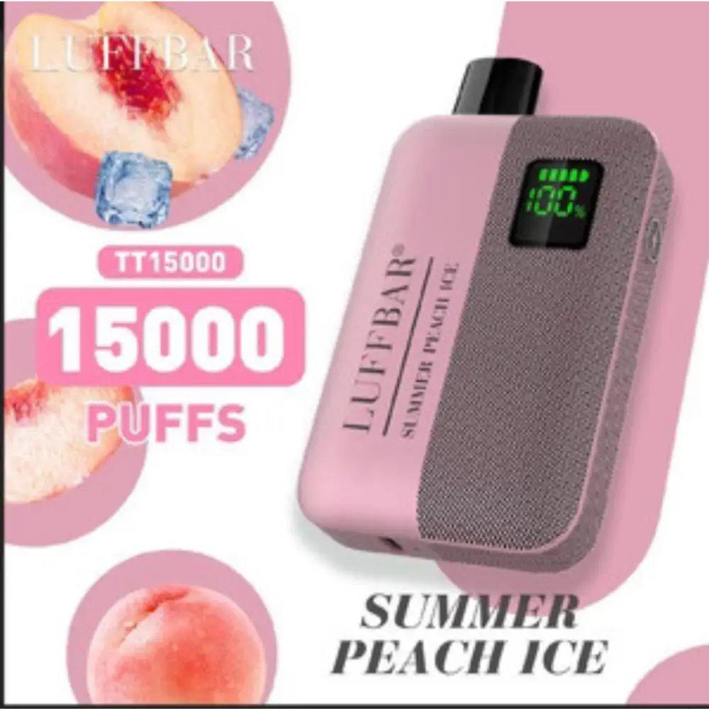 Luffbar Tt15000 Puffs - Summer Peach Ice - Disposable Vape - Vapes Uae