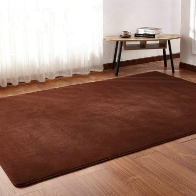 Luxurious soft shag area rug - plush neutral carpet for living room bedroom & entryway - browna / 100x200cm - home &