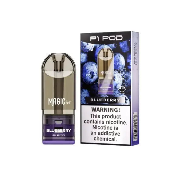 Magic Bar P1 Mtl Prefilled Pod System - Blueberry / 3% - Vape Device - Vapes Uae