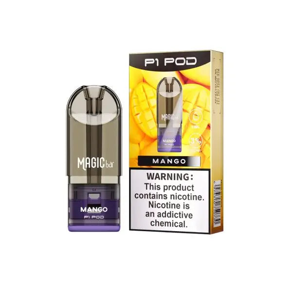 Magic Bar P1 Mtl Prefilled Pod System - Mango / 3% - Vape Device - Vapes Uae