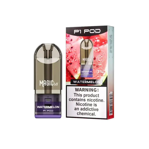 Magic Bar P1 Mtl Prefilled Pod System - Watermelon / 3% - Vape Device - Vapes Uae