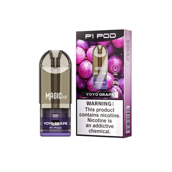 Magic Bar P1 Mtl Prefilled Pod System - Yo Yo Grape / 3% - Vape Device - Vapes Uae