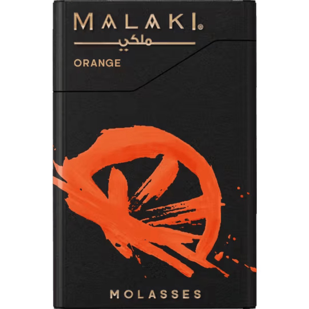 Malaki all flavors - orange / 50g - shisha molasses - vapes uae