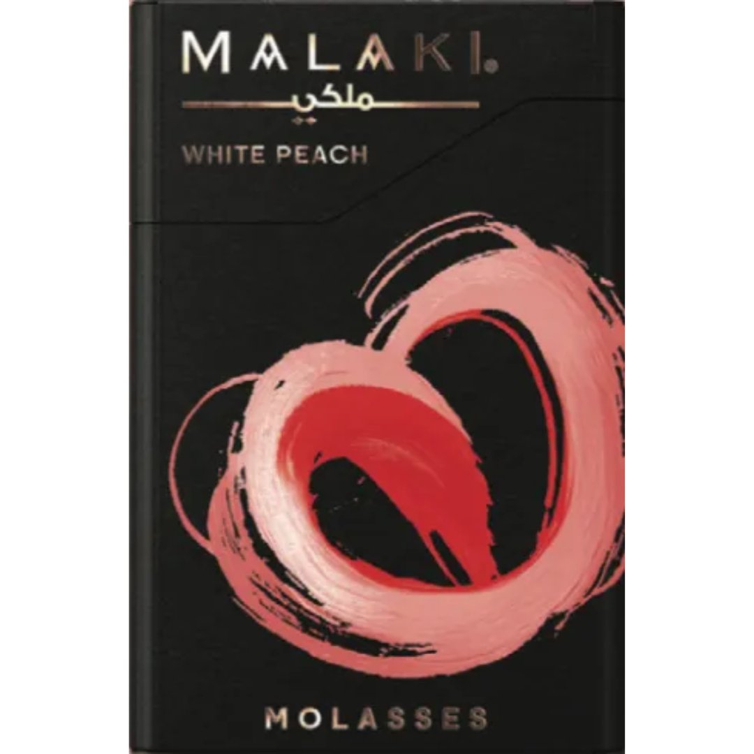 Malaki all flavors - white peach / 50g - shisha molasses - vapes uae