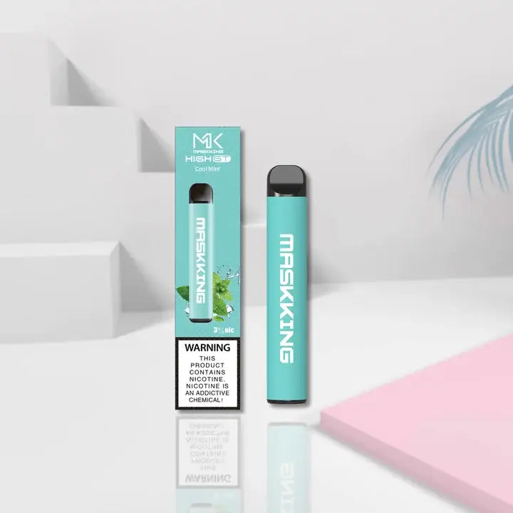Maskking High Gt 600 Puffs Disposable Vape - Cool Mint - Disposable Vape - Vapes Uae