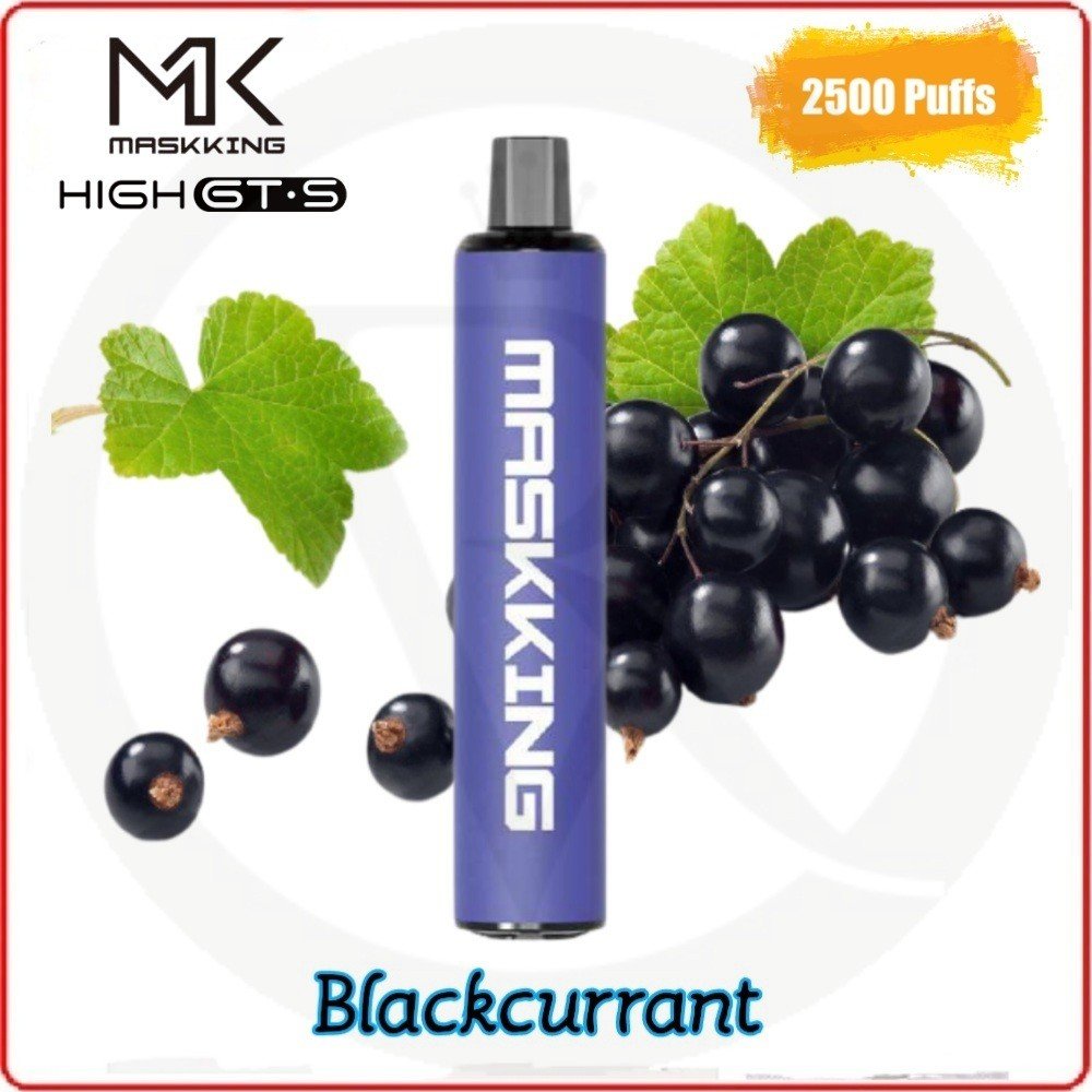 Maskking high gt-s 2500 puffs - black currant - disposable vape - vapes uae